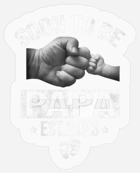 Soon To Be Papa Est 2023 Fathers Day Pregnancy Ann Stickers