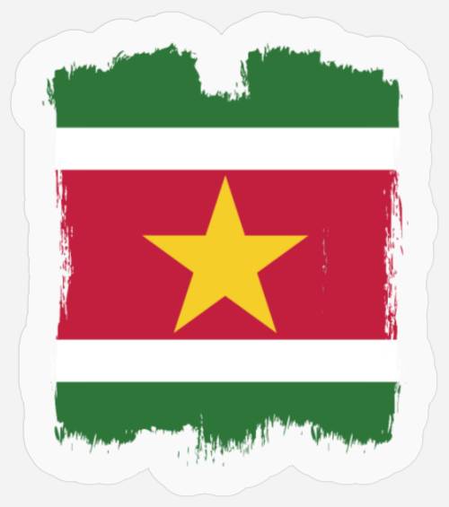 Suriname Flag Stickers