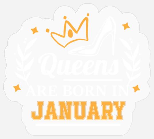 January Birthday shoe and crown