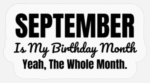 September Birthday Month