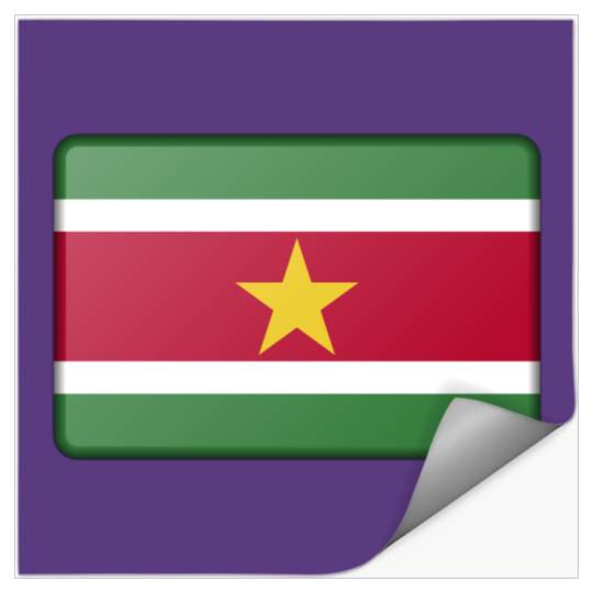 Suriname flag (bevelled)