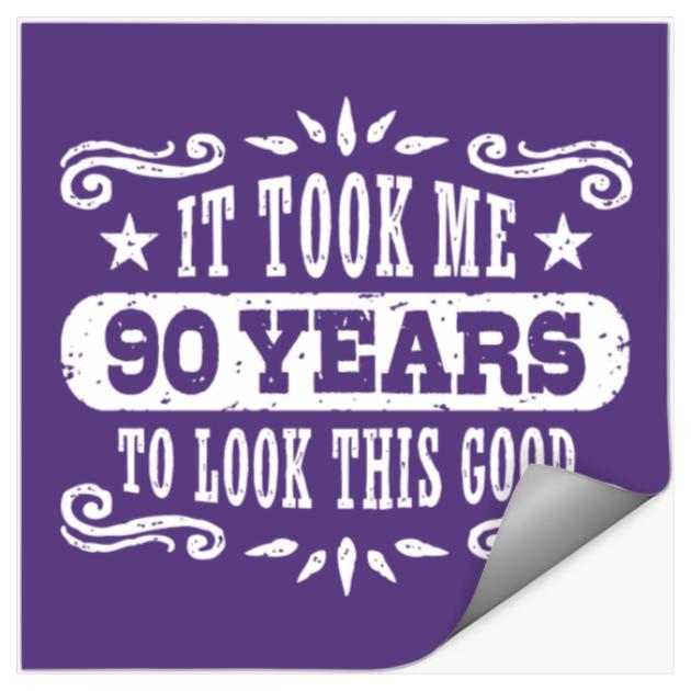 90th Birthday Stickers